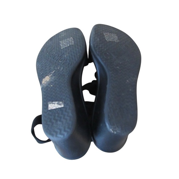 Skechers Rumble On Queen B2 Black Sandals 10 Embellished Y2K Bling Luxe Foam - Picture 9 of 10